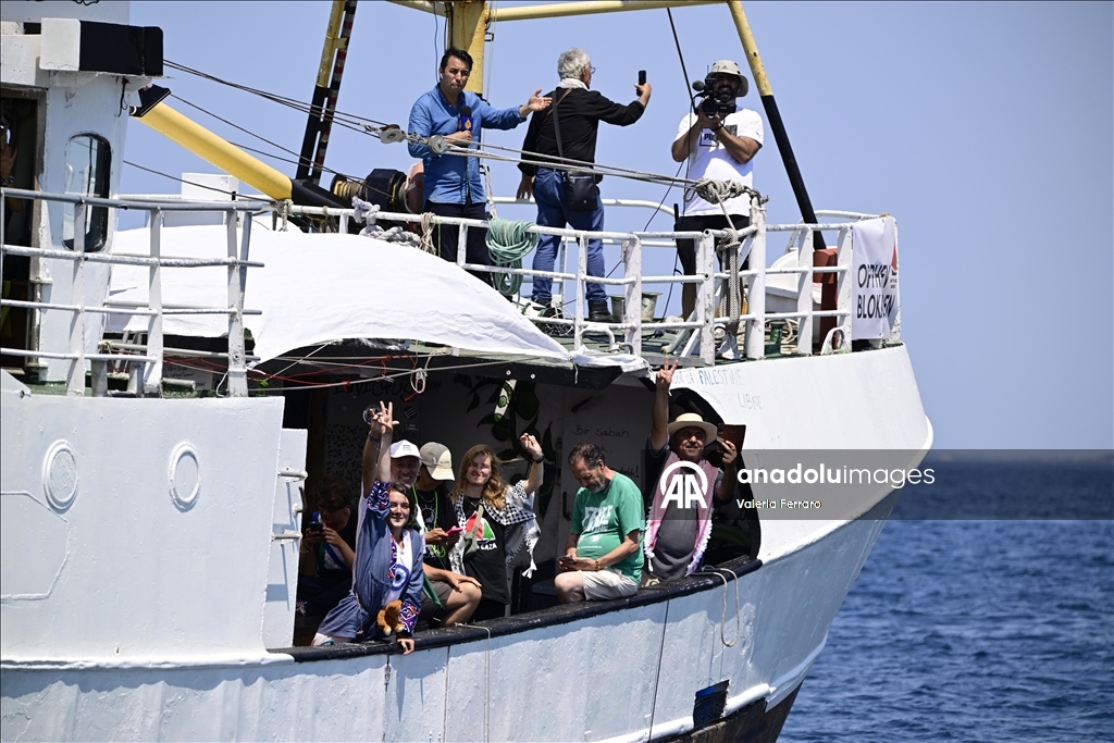 Özgürlük Filosu'nun Handala gemisi, teknik aksaklıklarını giderip Gazze için yeniden yola çıktı 