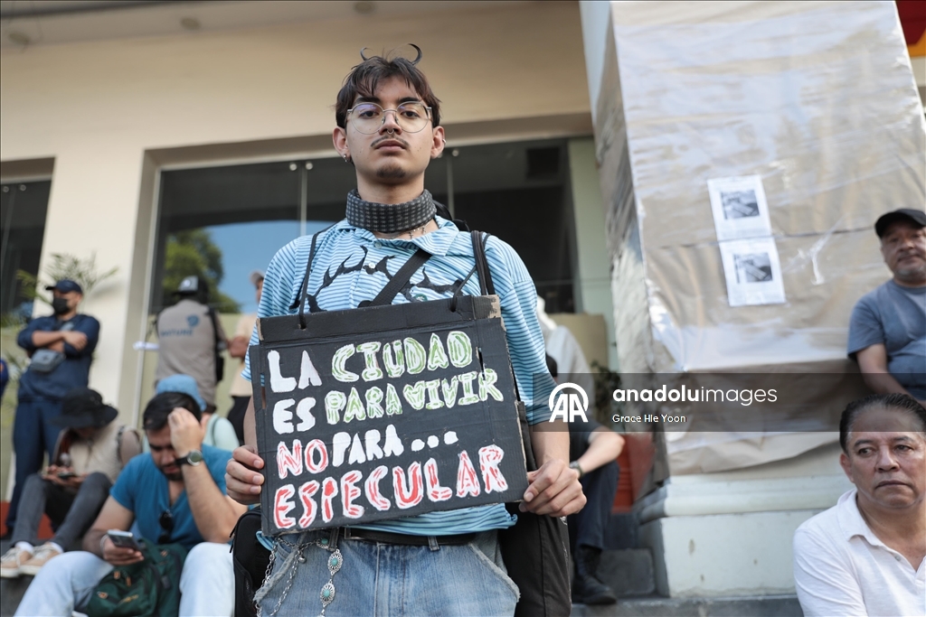 Meksika’nın başkenti Mexico City’de soylulaştırma karşıtı protesto düzenlendi