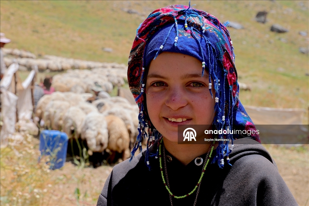 Göçer ailelerin yaylalardaki yükünü çocuklar da omuzluyor