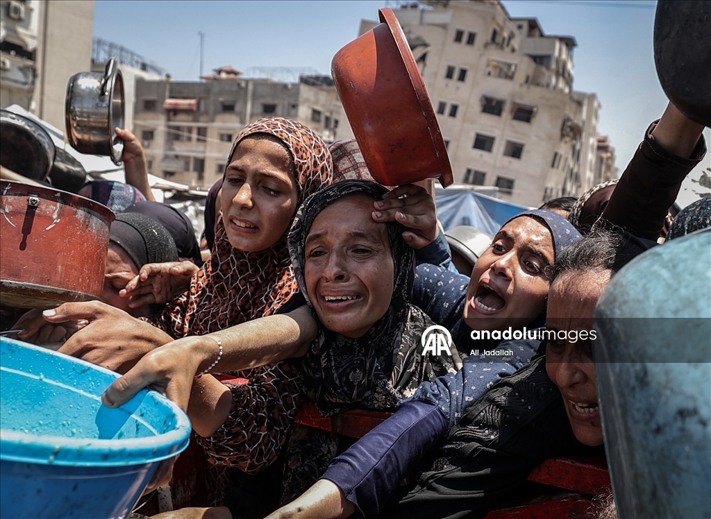 Food distributed to Palestinians battling hunger in Gaza