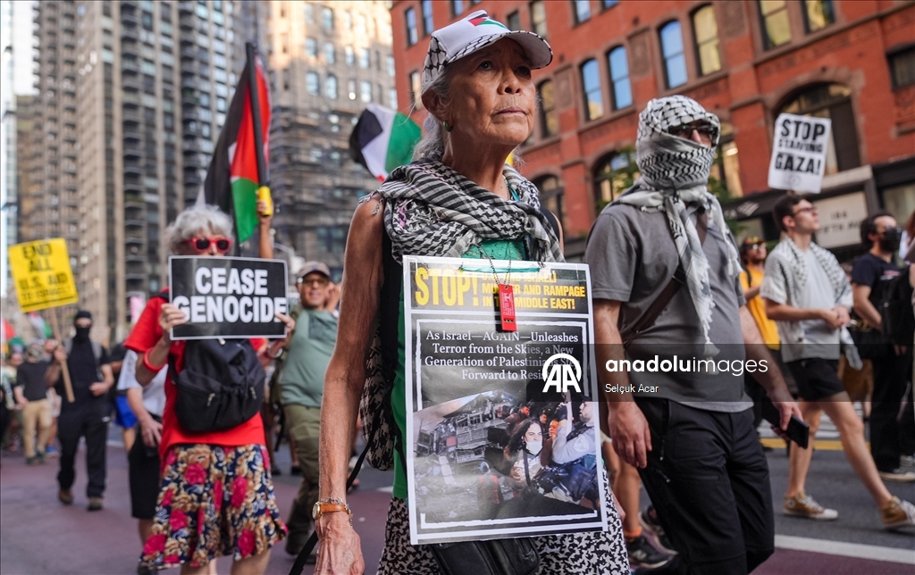 New York'ta “Gazze’de Açlığa Son Verin” mitingi