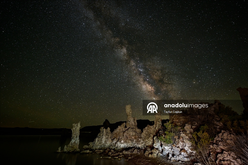 Milky Way at Mono Lake of California