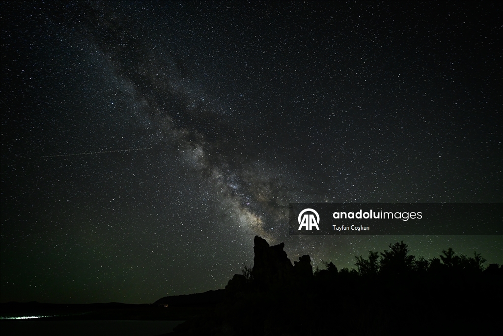Milky Way at Mono Lake of California