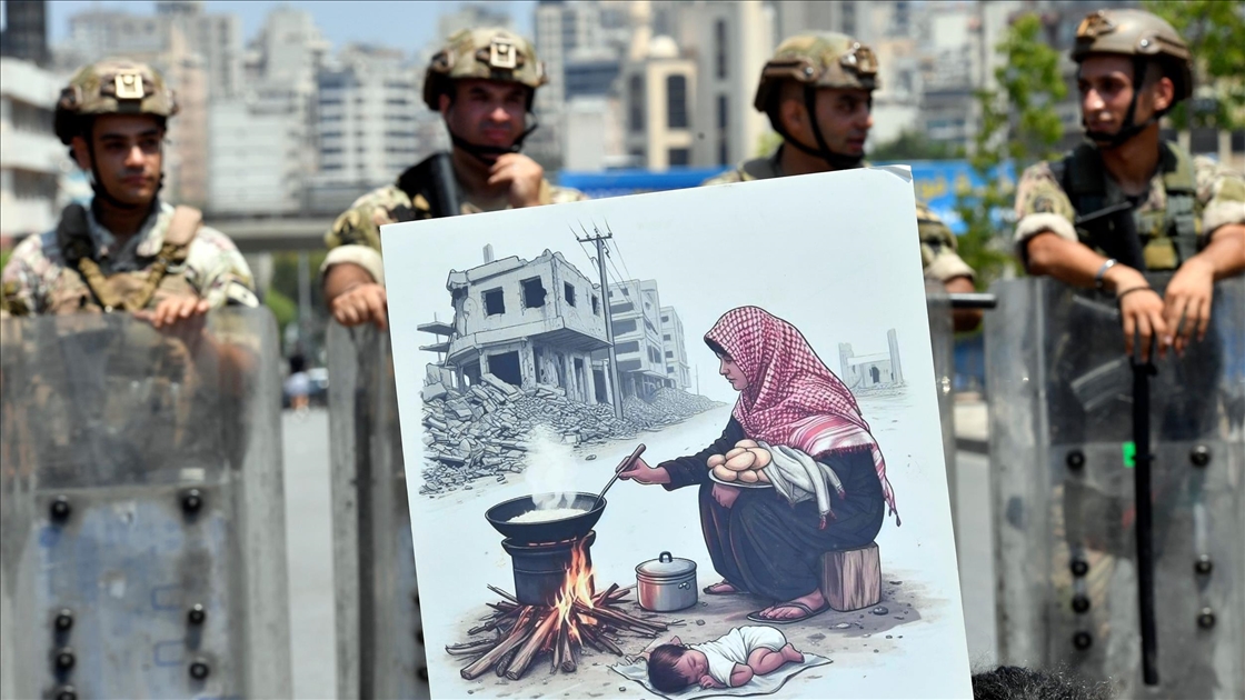 Lübnanlılar İsrail'in Gazze ablukasının son bulması için gösteri düzenledi