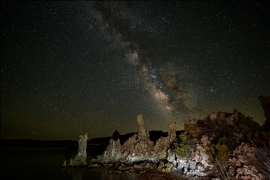 Milky Way at Mono Lake of California