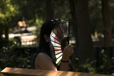 Hot weather in Turkish capital