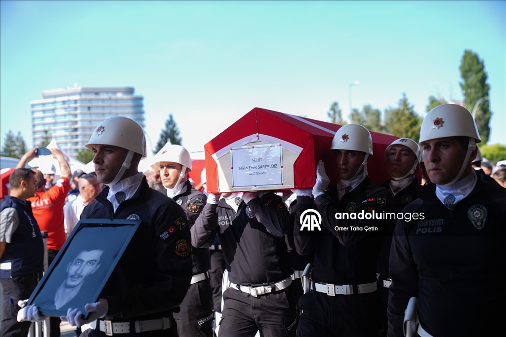 Orman yangınıyla mücadelede şehit olan AKUT gönüllüleri, Ankara'da son yolculuklarına uğurlandı