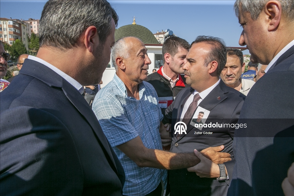 Orman yangını şehitlerinden Enes Kızılyer, Karabük'te son yolculuğuna uğurlandı