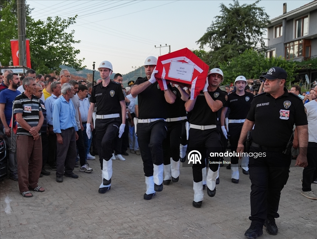 Orman yangınında şehit olan Denizlili orman işçileri için tören düzenlendi