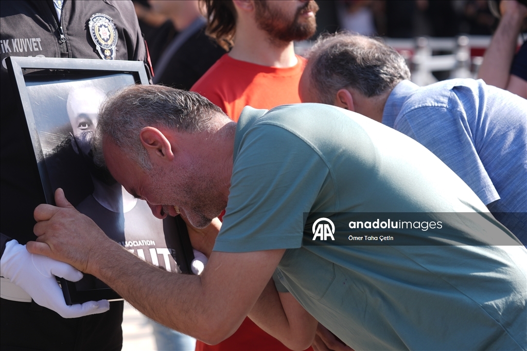 Orman yangınıyla mücadelede şehit olan AKUT gönüllüleri, Ankara'da son yolculuklarına uğurlandı