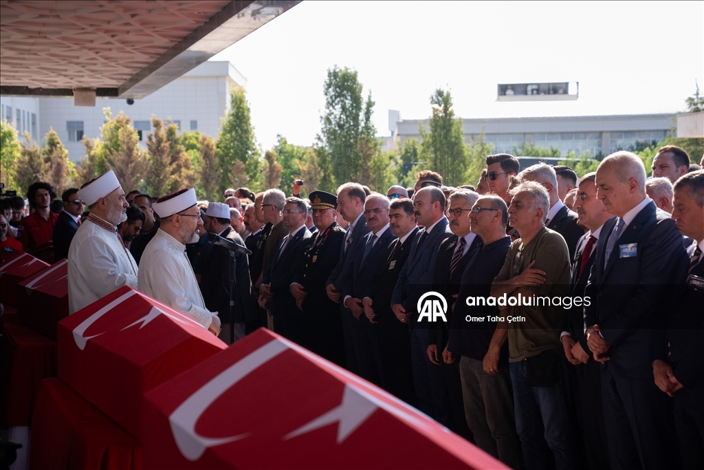 Orman yangınıyla mücadelede şehit olan AKUT gönüllüleri, Ankara'da son yolculuklarına uğurlandı