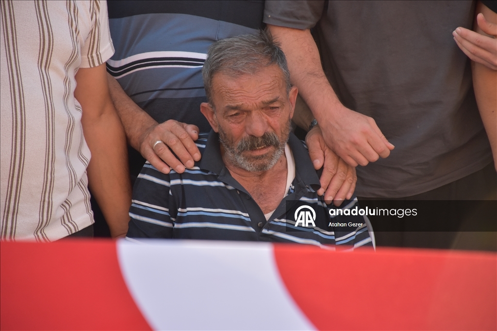 Orman yangını şehitlerinden ağır taşıt şoförü Kocaman'ın cenazesi Eskişehir'de defnedildi
