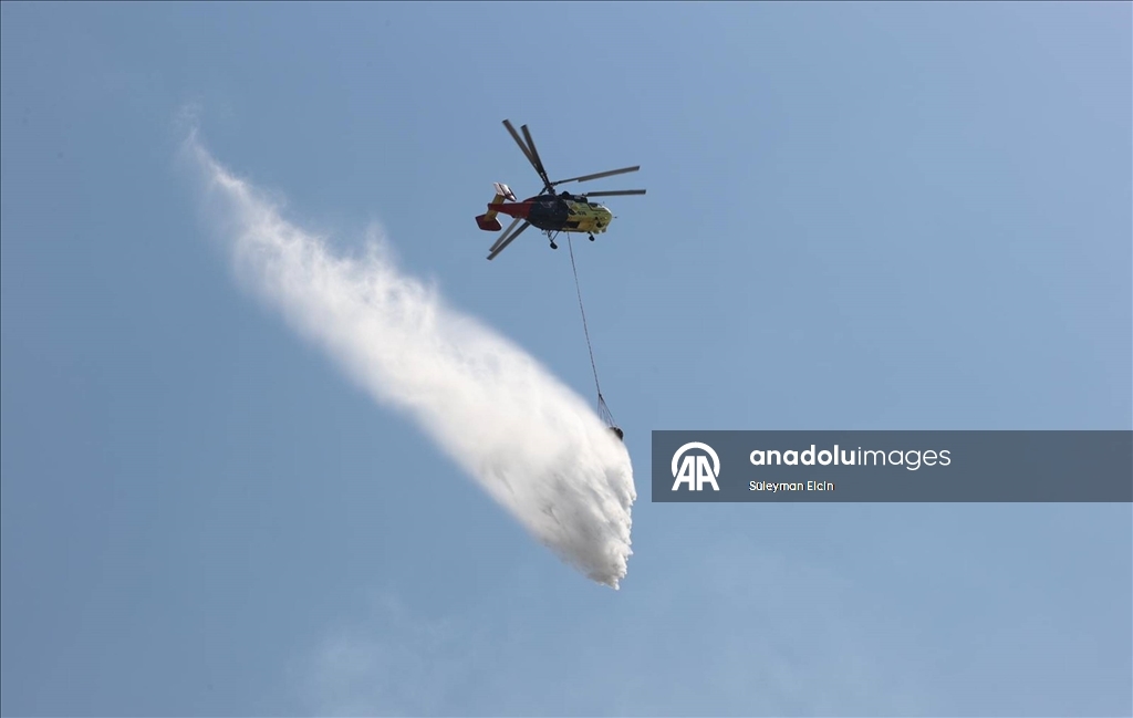 Antalya'da ormanlık alanlarda çıkan yangınlara müdahale ediliyor