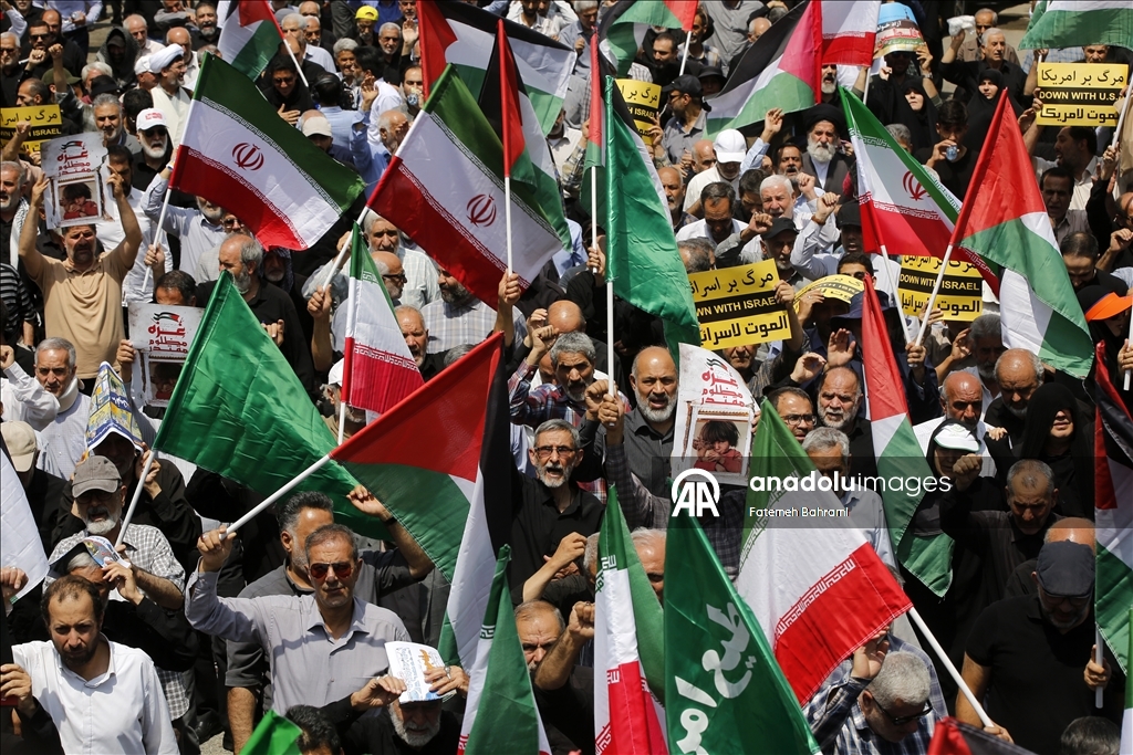 Pro-Palestinian protest in Tehran