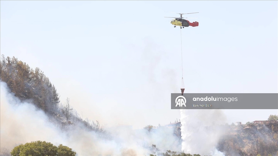 Yurdun çeşitli bölgelerindeki orman yangınlarına müdahaleler sürüyor