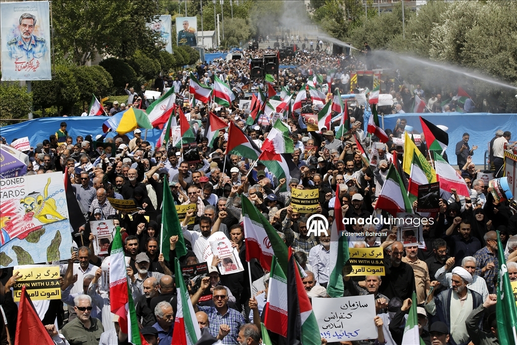 Pro-Palestinian protest in Tehran