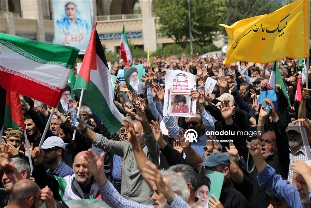 Pro-Palestinian protest in Tehran