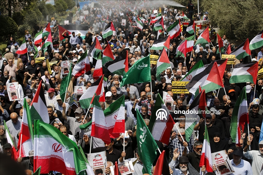 Pro-Palestinian protest in Tehran
