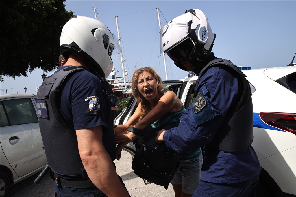 Cruise ship carrying Israeli passengers faces protests on Rhodes Island