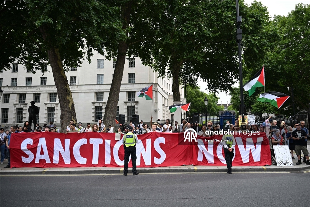 Londra’da Gazze Protestosu