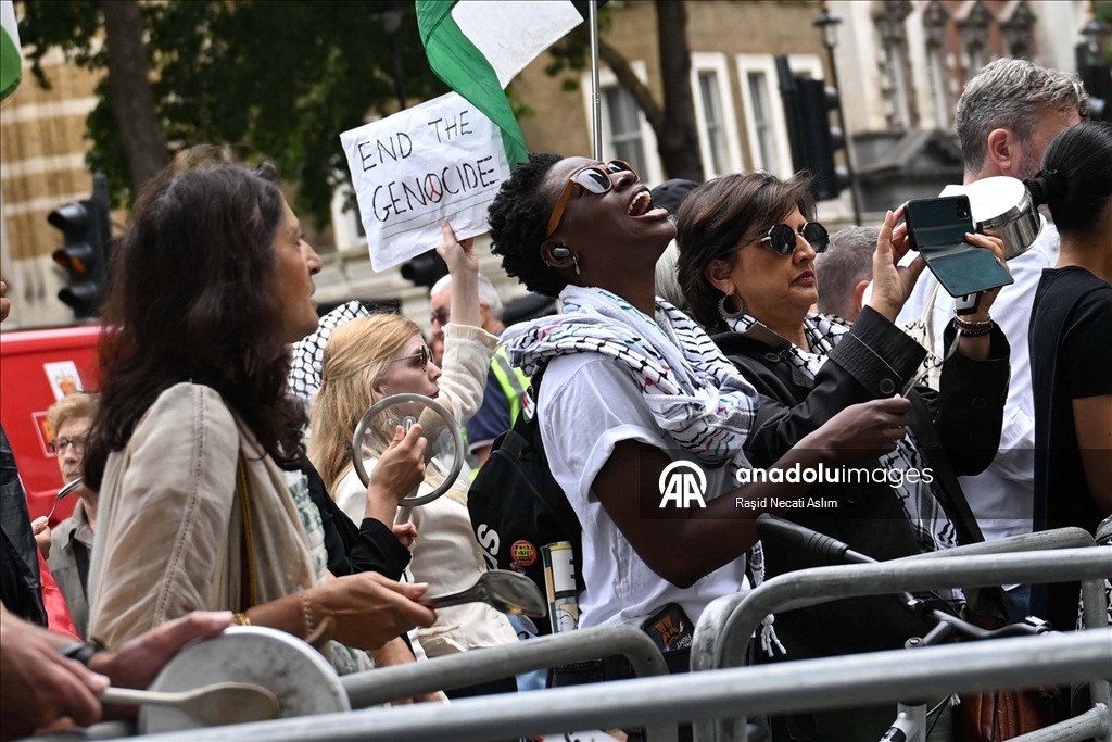 Londra’da Gazze Protestosu