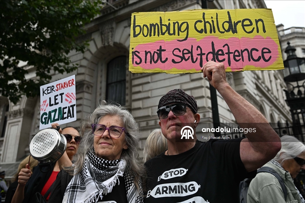 Londra’da Gazze Protestosu
