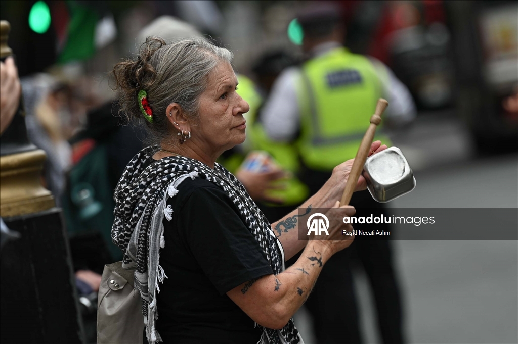 Londra’da Gazze Protestosu