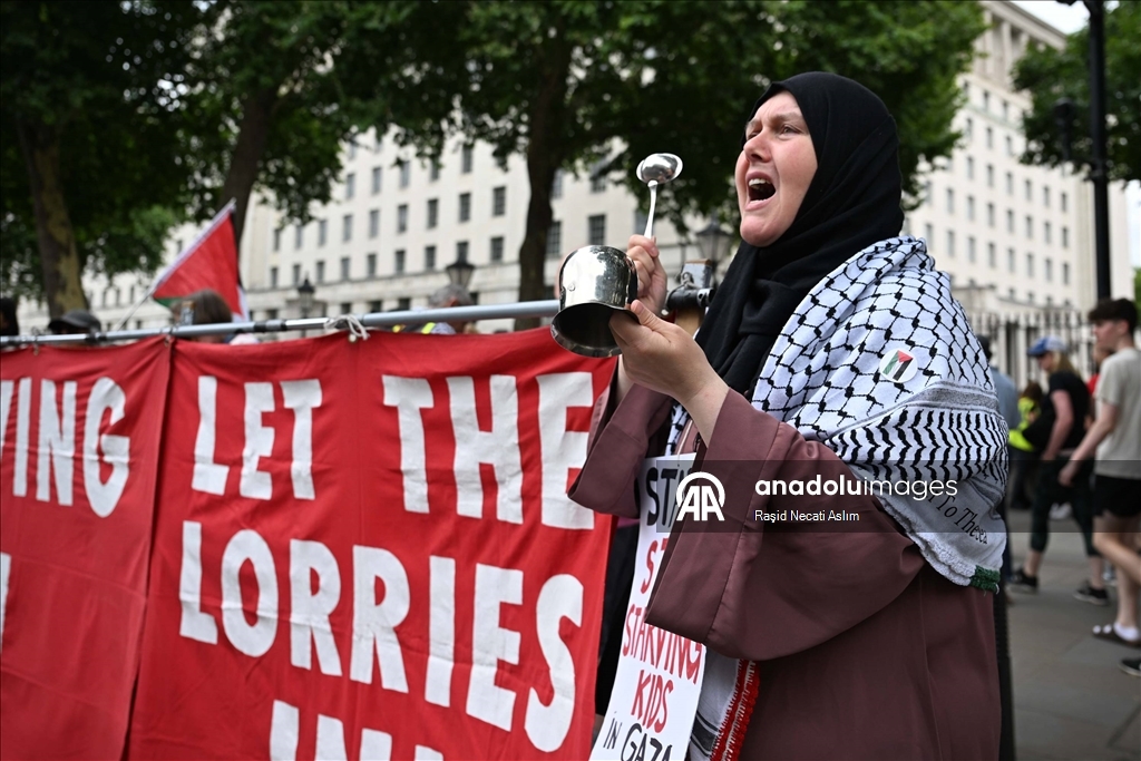 Londra’da Gazze Protestosu