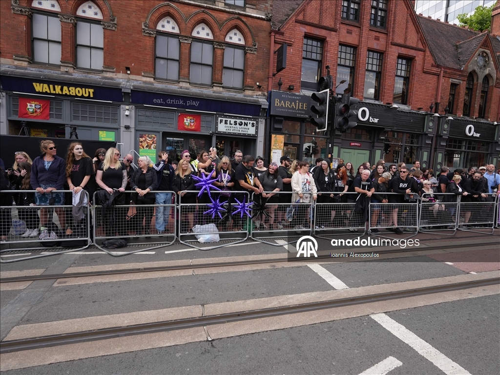 Tributes gather on Black Sabbath Bridge ahead of Ozzy Osbourne's funeral in Birmingham