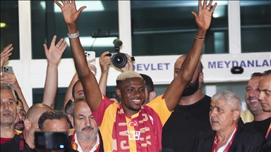 Galatasaray’ın Nijeryalı oyuncusu Victor Osimhen, İstanbul'a geldi