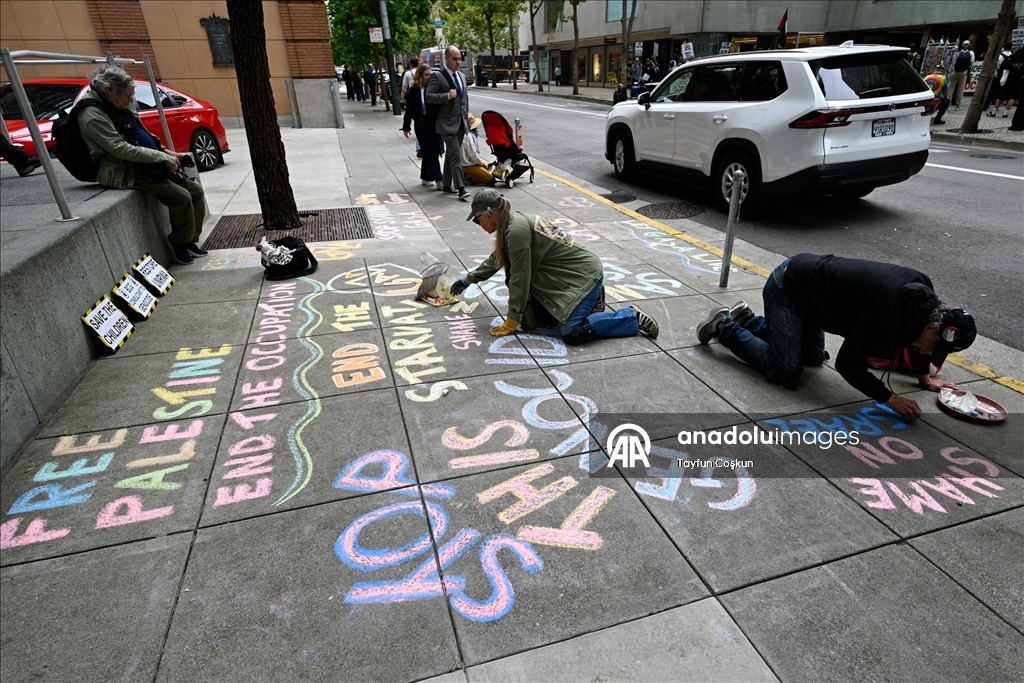 San Francisco’da İsrail karşıtı protesto