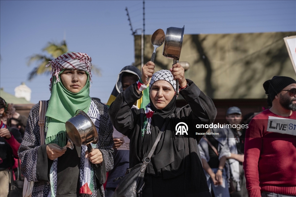 Güney Afrika’da Gazze ile dayanışma gösterisi