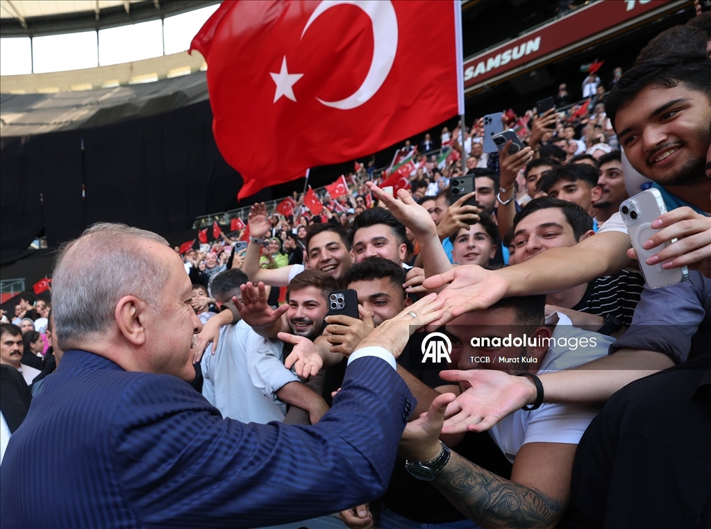 Cumhurbaşkanı Erdoğan, TÜGVA Yaz Okulları Finali Programı'na katıldı