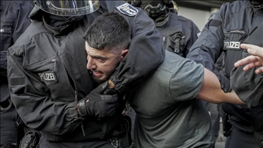 Almanya'da polis Filistin'e destek eylemine sert müdahalede bulundu