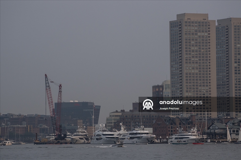Kanada’daki orman yangınları kaynaklı duman, Boston kentini kapladı