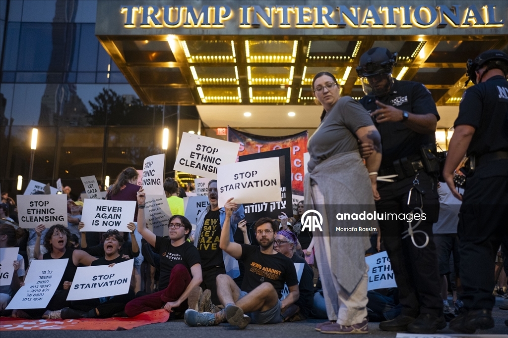 New York’ta Trump Oteli önünde Gazze İçin Eylem: çok sayıda Yahudi Aktivist tutuklandı