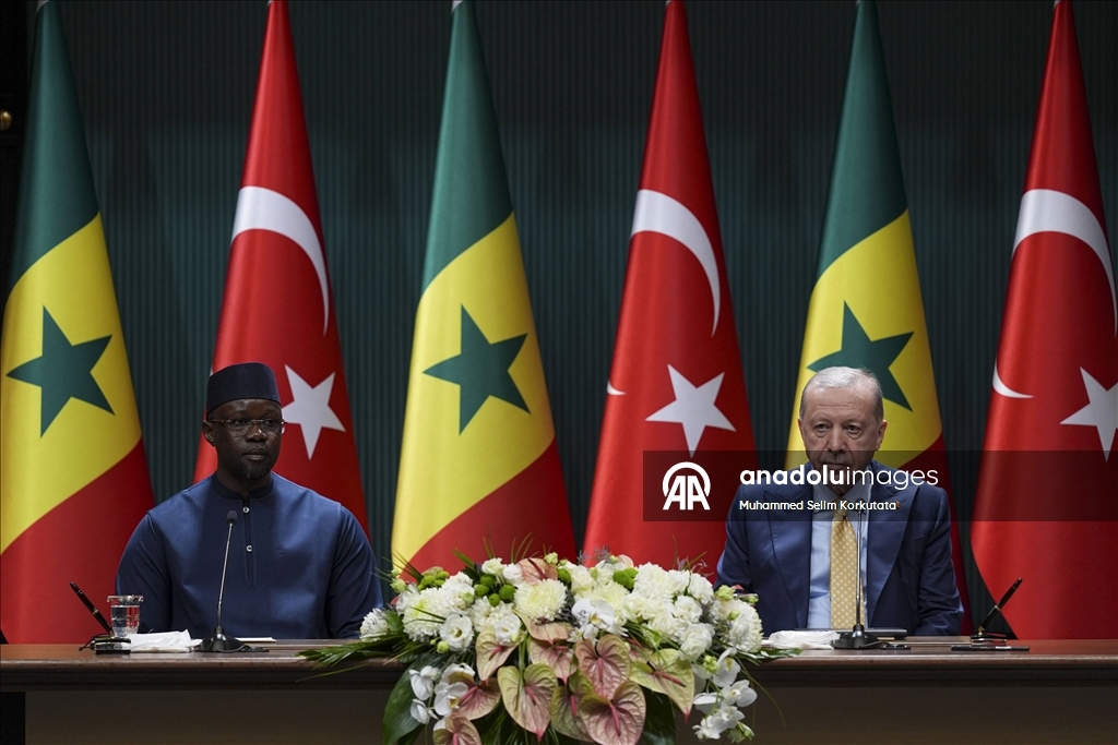 Cumhurbaşkanı Erdoğan, Senegal Başbakanı Sonko ortak basın toplantısı düzenledi