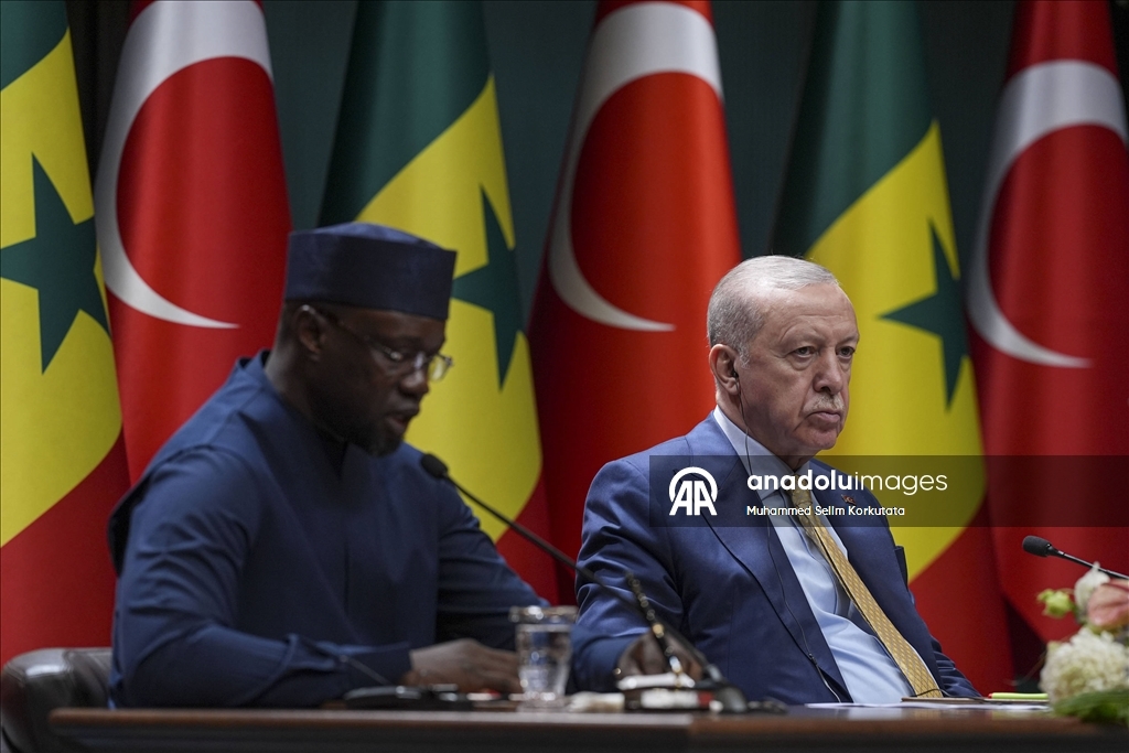 Cumhurbaşkanı Erdoğan, Senegal Başbakanı Sonko ortak basın toplantısı düzenledi