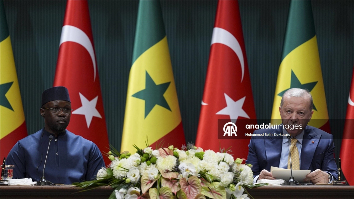 Cumhurbaşkanı Erdoğan, Senegal Başbakanı Sonko ortak basın toplantısı düzenledi