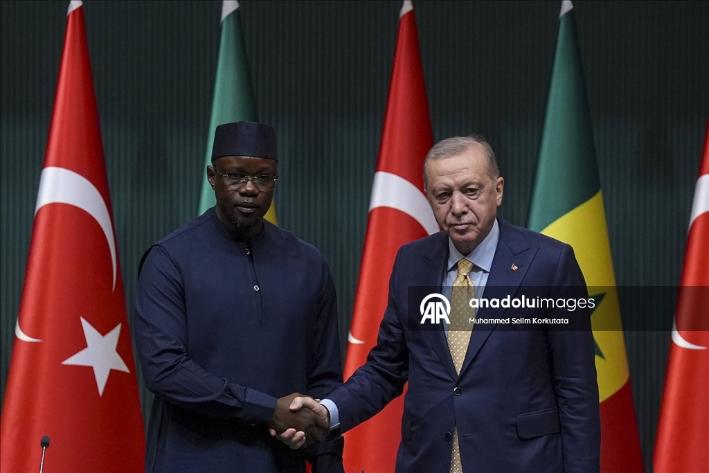 Cumhurbaşkanı Erdoğan, Senegal Başbakanı Sonko ortak basın toplantısı düzenledi