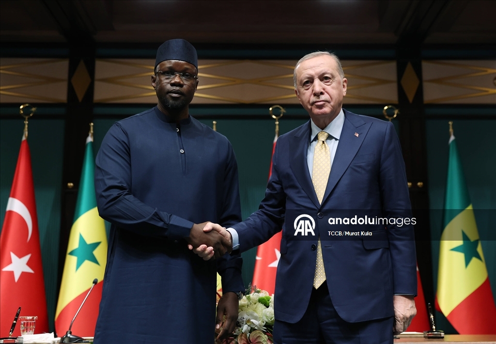 Cumhurbaşkanı Erdoğan, Senegal Başbakanı Sonko ortak basın toplantısı düzenledi