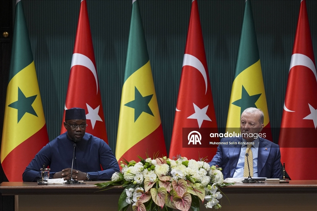 Cumhurbaşkanı Erdoğan, Senegal Başbakanı Sonko ortak basın toplantısı düzenledi