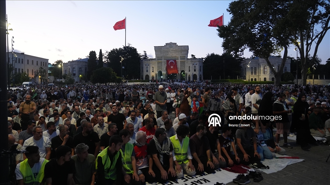 İstanbul’da "Gazze'ye Umut Işığı Ol" yürüyüşü
