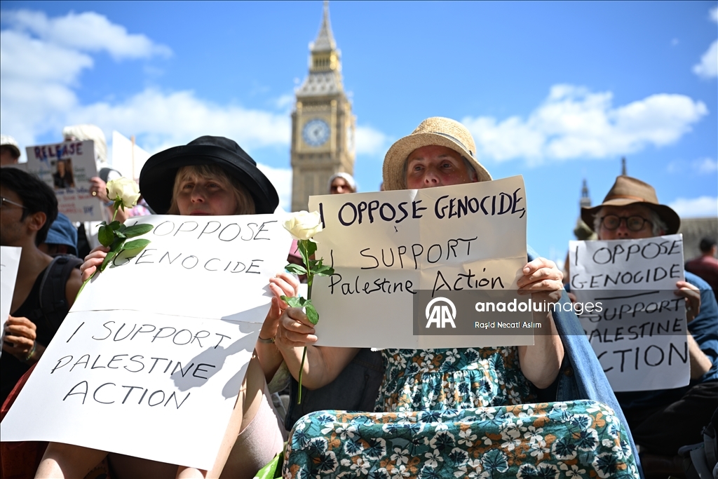 Londra’da Filistin’e destek gösterisi
