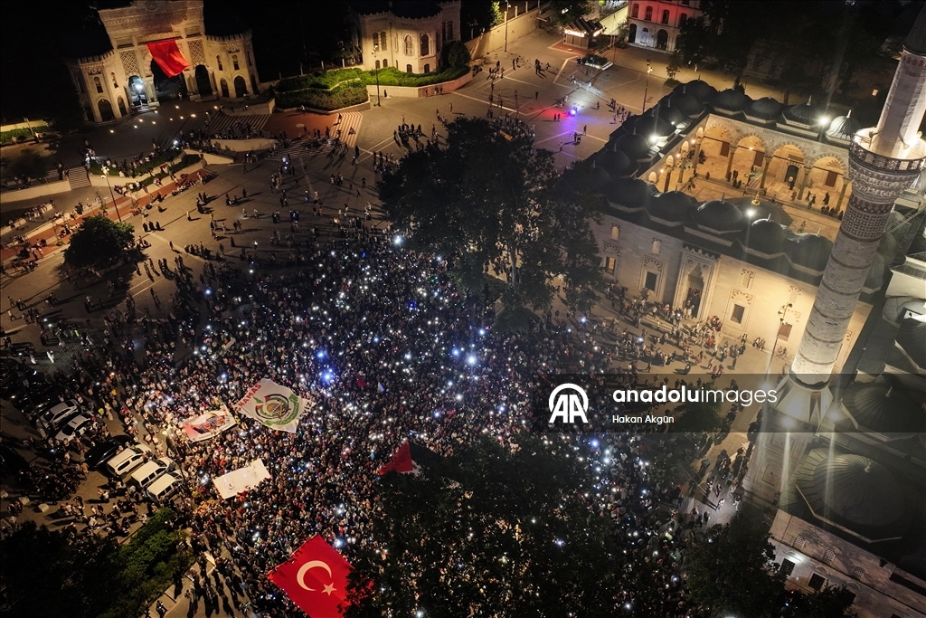 İstanbul’da "Gazze'ye Umut Işığı Ol" yürüyüşü