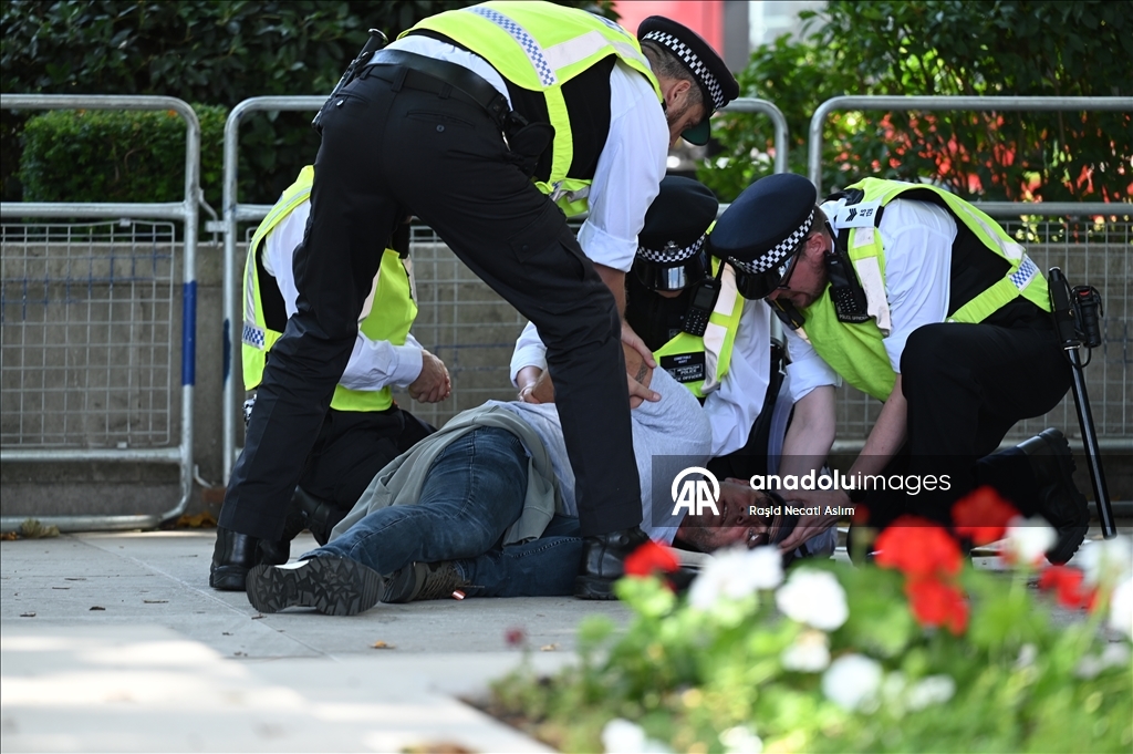 Londra’da Filistin’e destek gösterisi