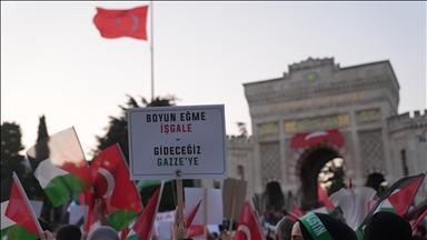 İstanbul’da "Gazze'ye Umut Işığı Ol" yürüyüşü