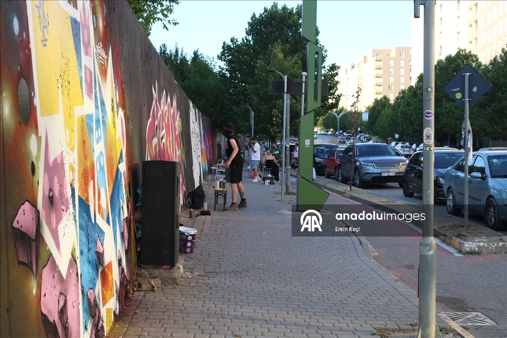 Graffiti festival in Kosovo