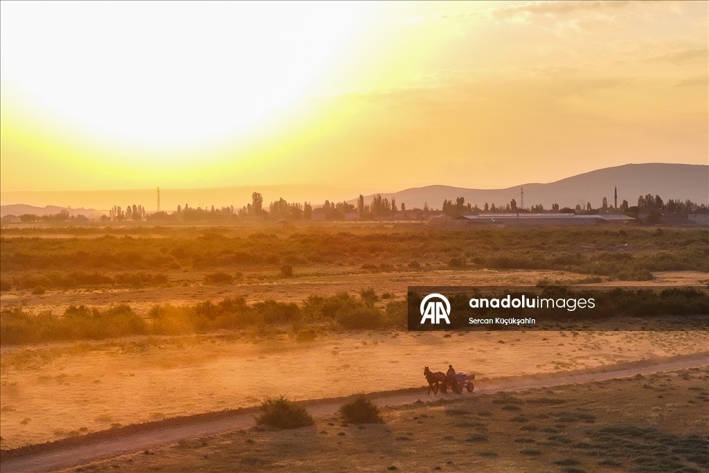 Dedesinin yolundan giderek Palas Tuzla Gölü'nden geleneksel yöntemlerle tuz çıkarıyor