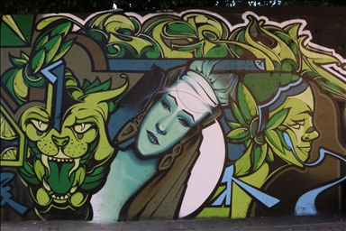 International Meeting of Styles Graffiti Festival is held in Kosovo's capital Pristina